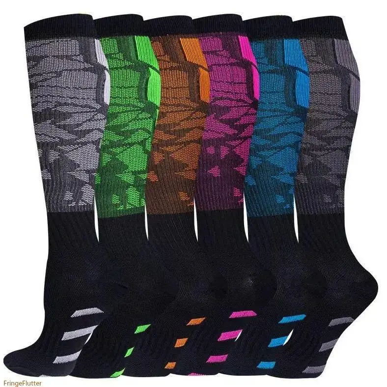 6pc Medical grade compression stockings for women men varicose veins relief swelling reduction diabetic socks circulation boost doctor recommended trending health product must have Color Pattern