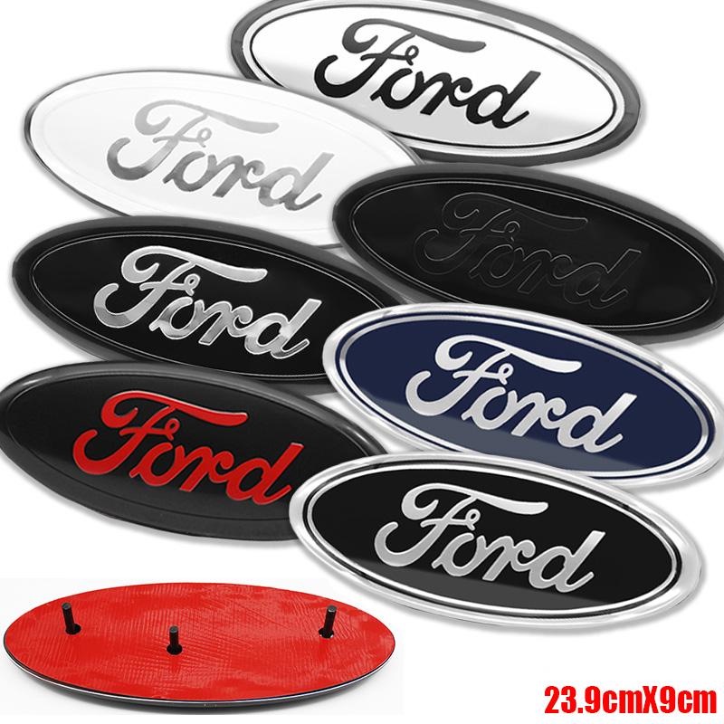 22.3cm 14.5cm Car Styling Logo Front Grille Emblem Rear Trunk Badge Accessories For Ford Mondeo MK2 MK4 F150 F250 F250 GT GT500 Decal For Cars