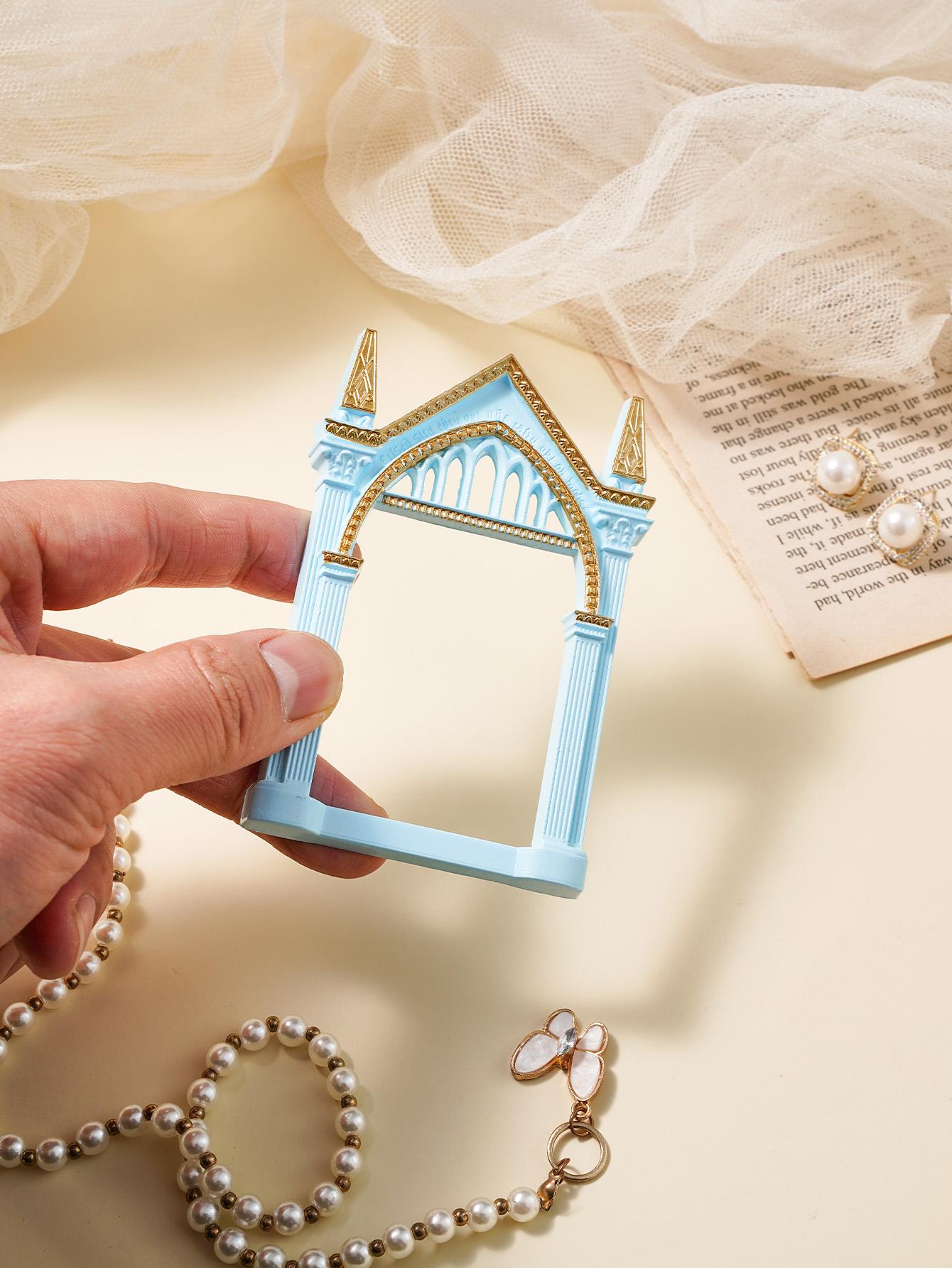 European Resin Frame Decorative Item, DIY Hand-Painted Indoor Desktop Decoration, Multi-Color Options, Bathroom Decor, Photography Props