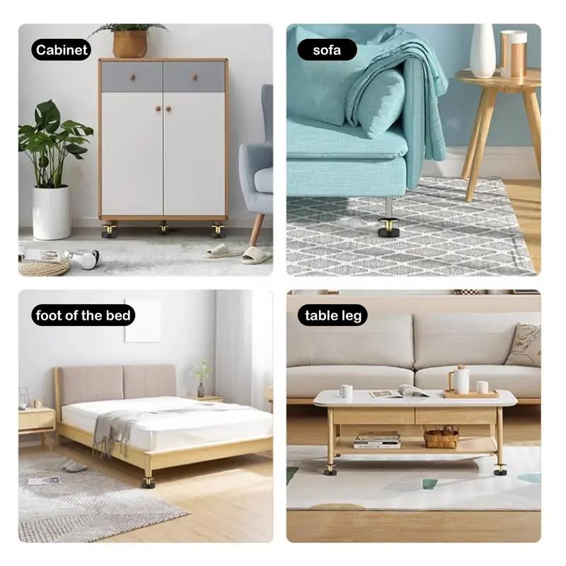 Adjustable Bed Frame Brackets, No Wobble Headboard Wall Mount Bracket, Quick Install Bed Headboard Reinforcement System, 2 Pieces