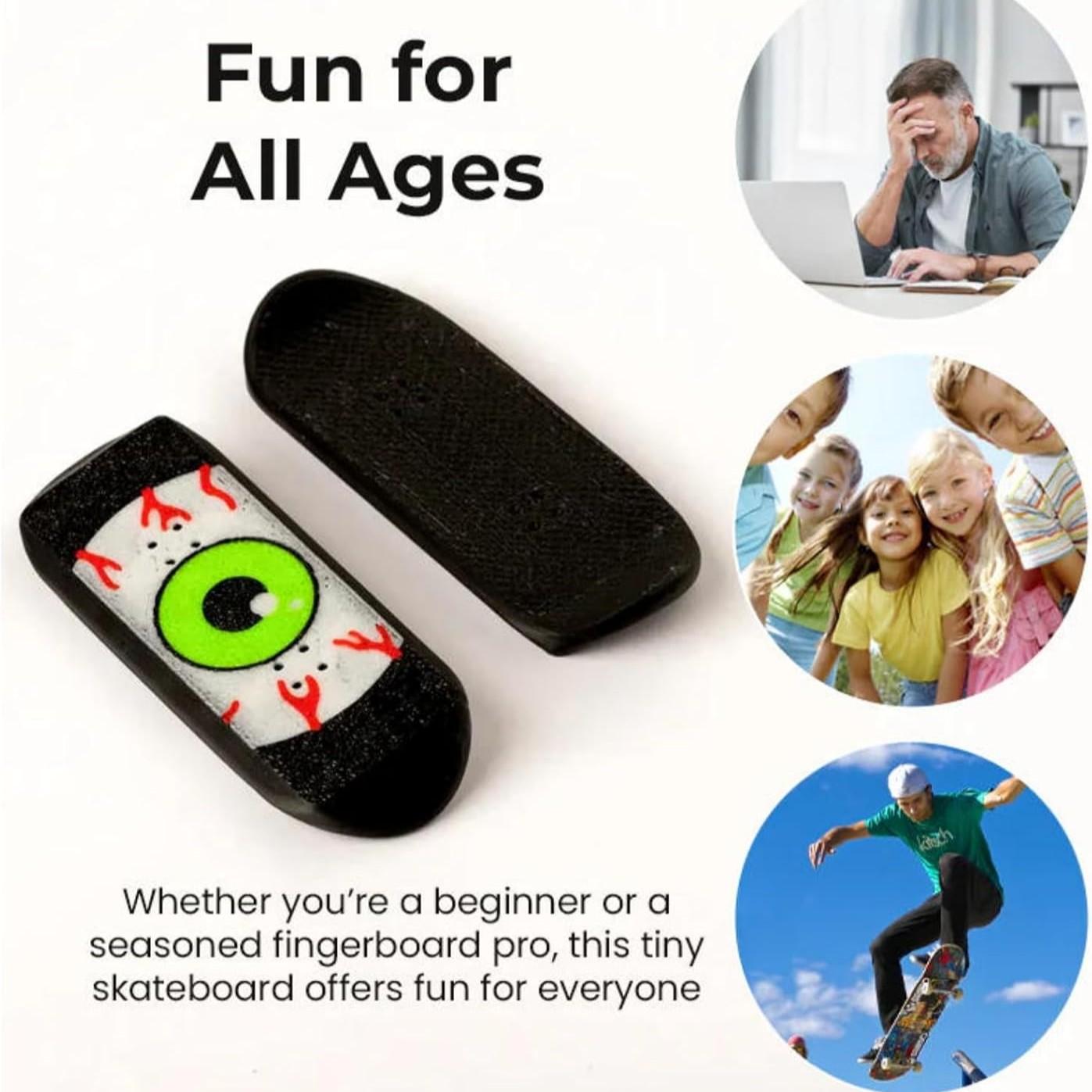 Magnetic Kickflip Fidget Slider Toy for Adults Mini Flip Fingerboard Skateboard with Storage Crat Portable,Office Desk Toys