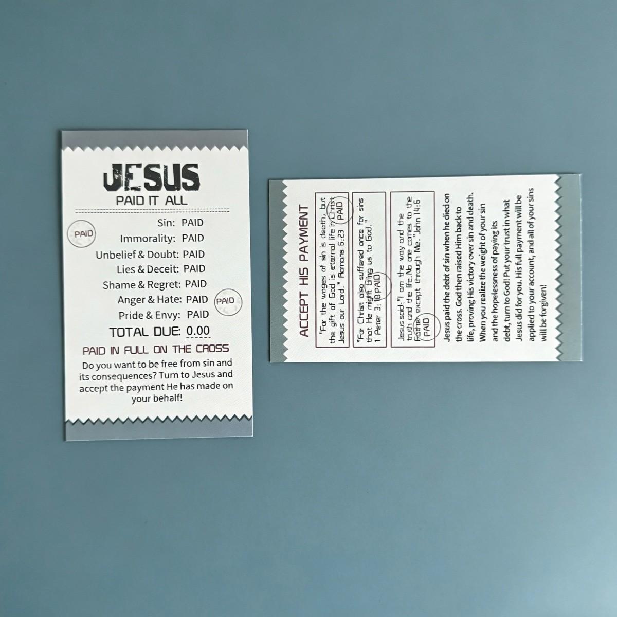 100pcs Inspirational Gospel Pamphlet Cards - Plan of Salvation Prayer Cards Perfect for Baptisms, Easter, And Religious Gifts,Christian Literature | Durable Bookmarks with Serene Designs, Salvation Cards,Pocket Saints, Prayer Cards。