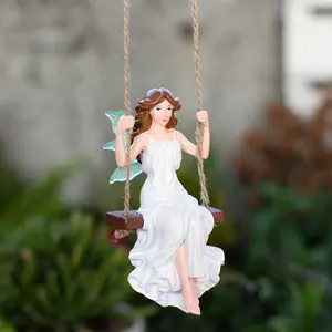 Elegant Fairy Pendant Necklace, Long Dress Resin Craft, Perfect Home and Party Decoration, Holiday Decor, Dancer Ornament