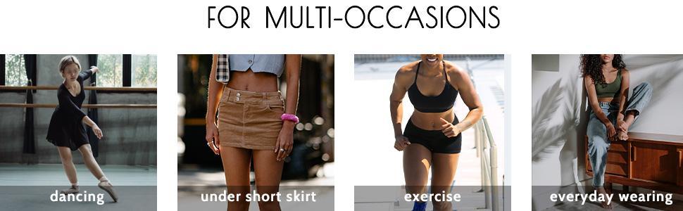 FallSweet Women's Seamless Panties No Show Boy Shorts Underwear Boxer Briefs Pack