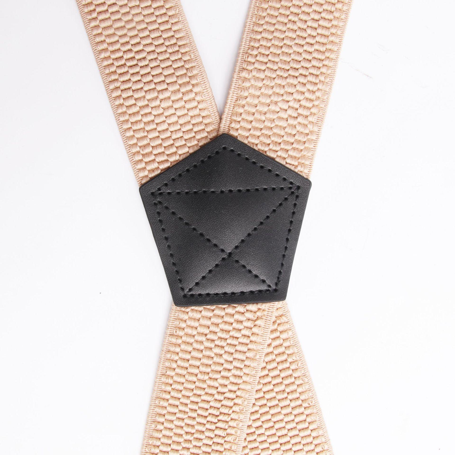 X-Shaped Hidden Men'S Suspenders, Motorcycle Sports Shoulder Straps, 3.8cm Corn-Patterned Suspender Buckles, 4-Clip Mountaineering Suspenders, Unisex Heavy-Duty Work Suspenders