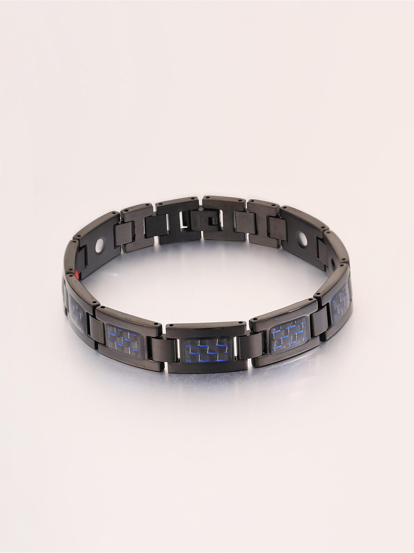1 punk style waterproof stainless steel magnetic bracelet, men's and women's fashion jewelry, party accessories, vintage bracelet, Mother's Day gift, Valentine's Day gift