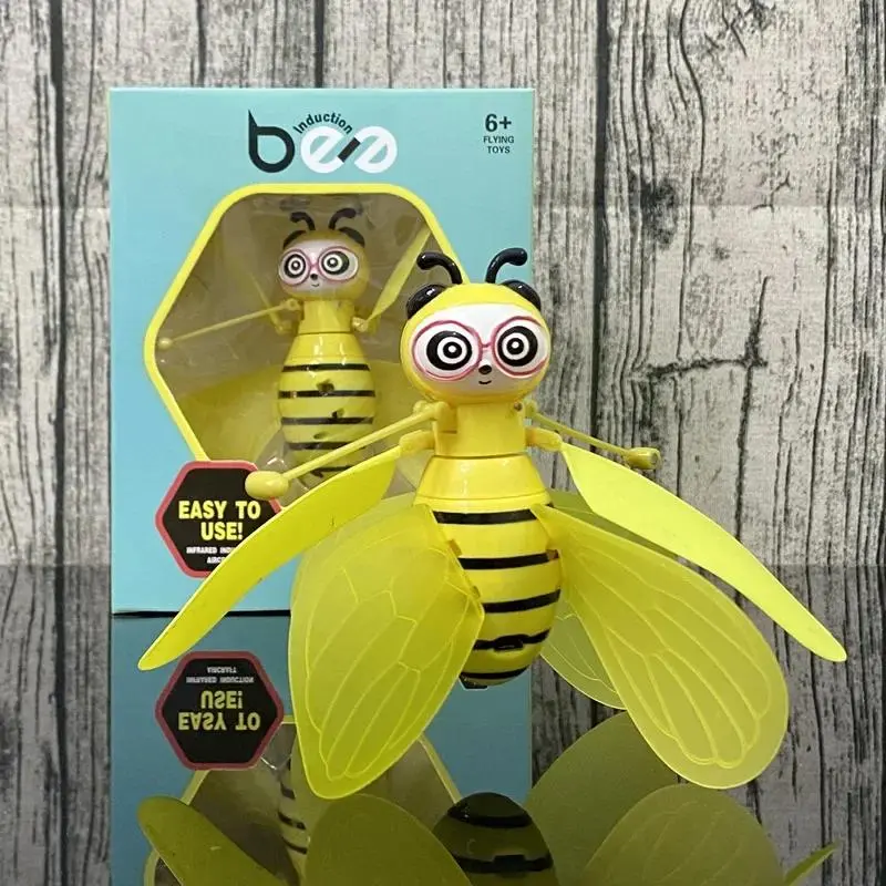 Little Bee Gesture Sensing Flying Vehicle Helicopter with Lights Kids Toys Birthday Christmas Gift