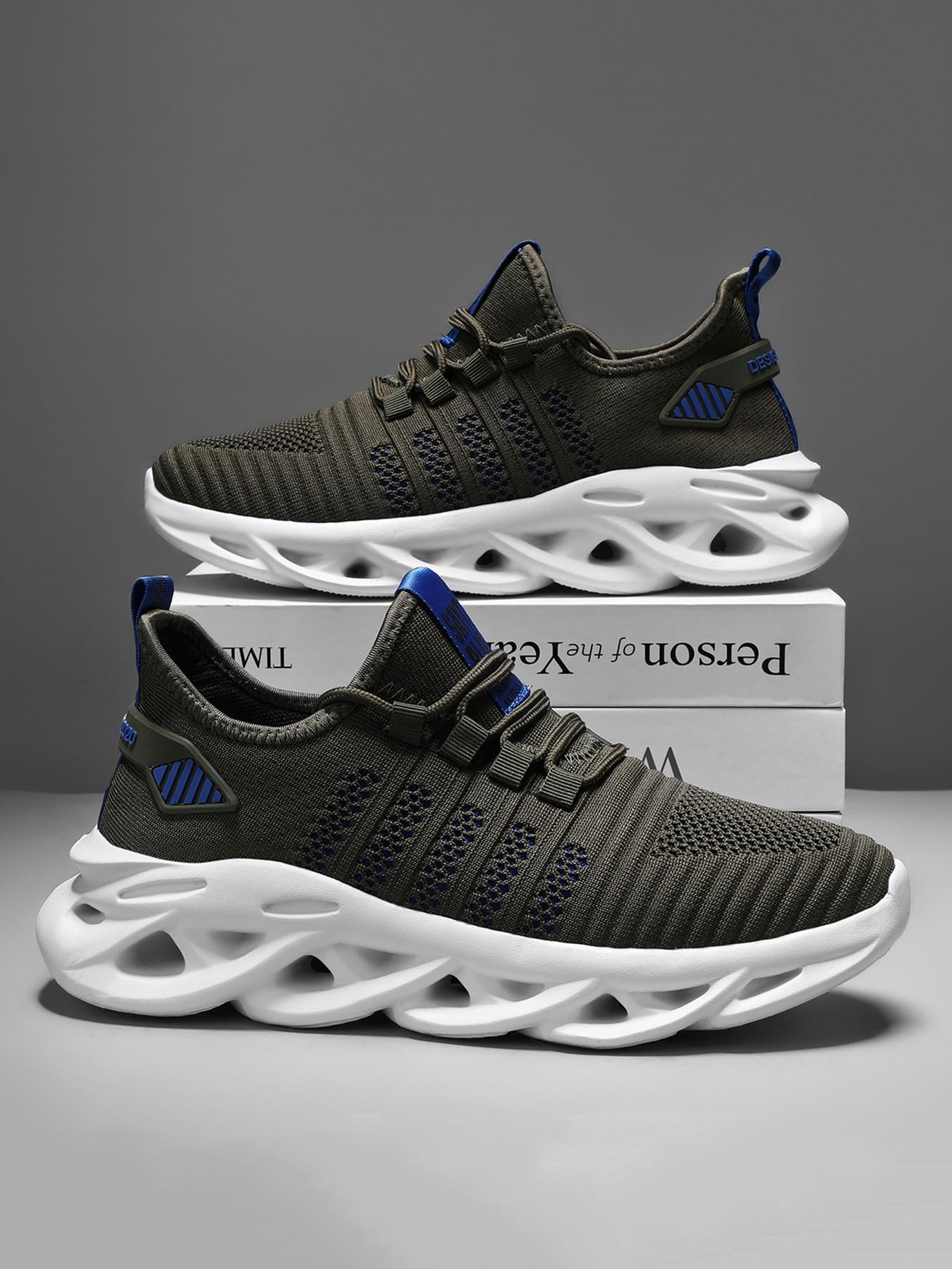 Men's Casual Sports Shoes, Athletic Shoes, Lightweight Breathable Fashion Walking Shoes, Comfortable Men's Footwear, All Seasons Low Top Flatforms