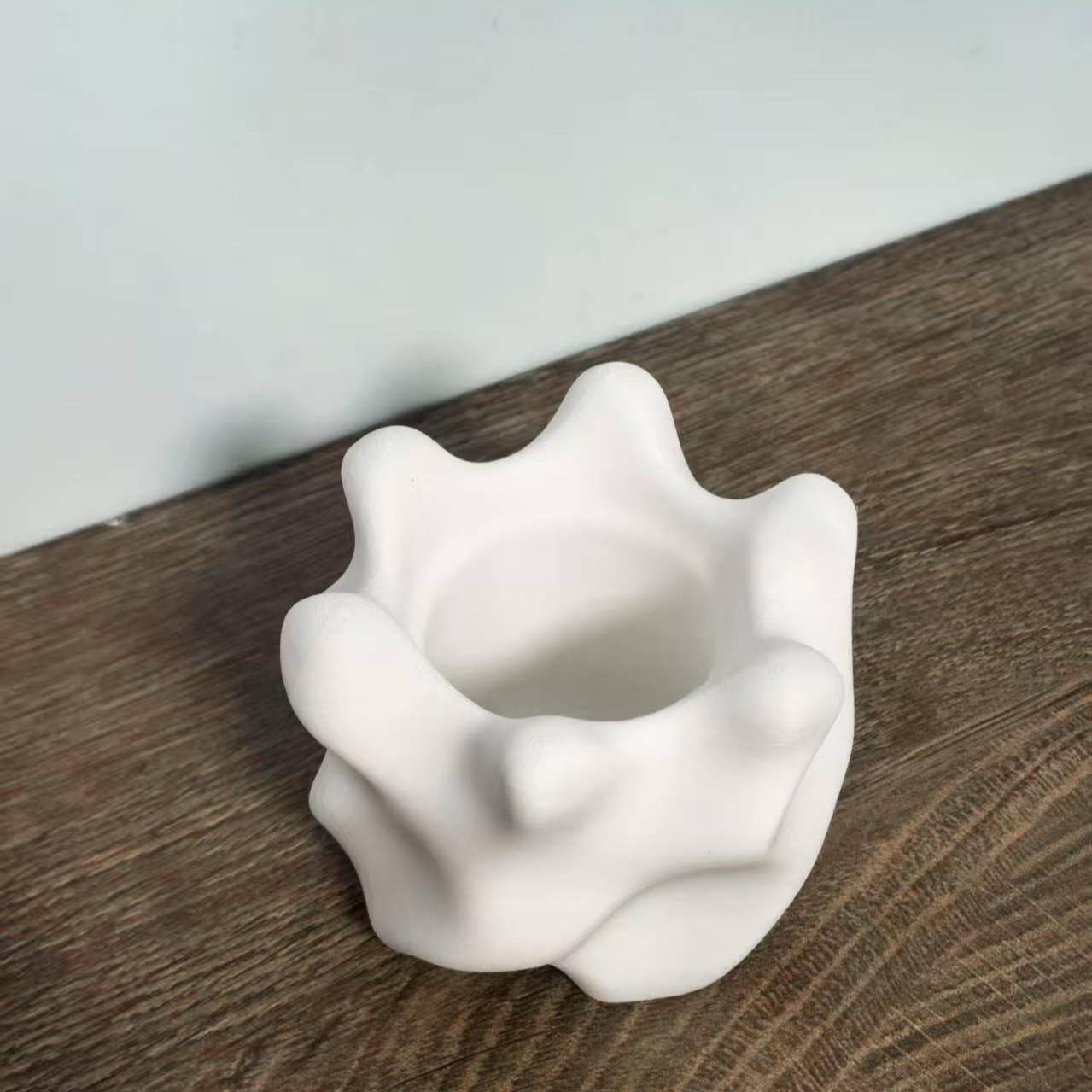 Unique Spiral Planter, 3D Printed Home Decor, Indoor Garden Vase, Tabletop Water Culture Pot, Perfect for Living Room Decoration
