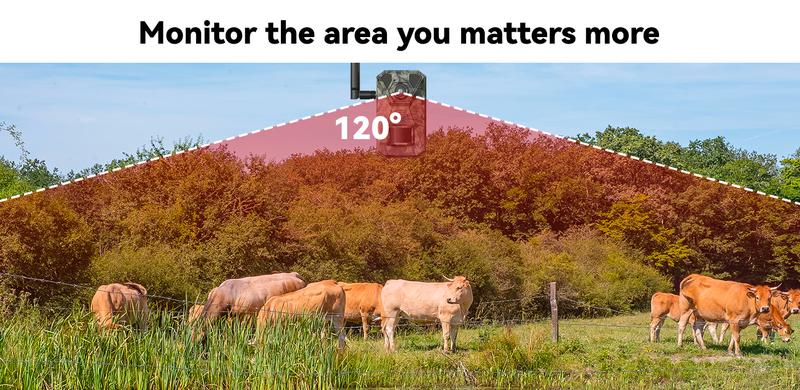 Solar 4G LTE Trail Camera | 2K Live View Cellular Hunting Cam, Motion ...