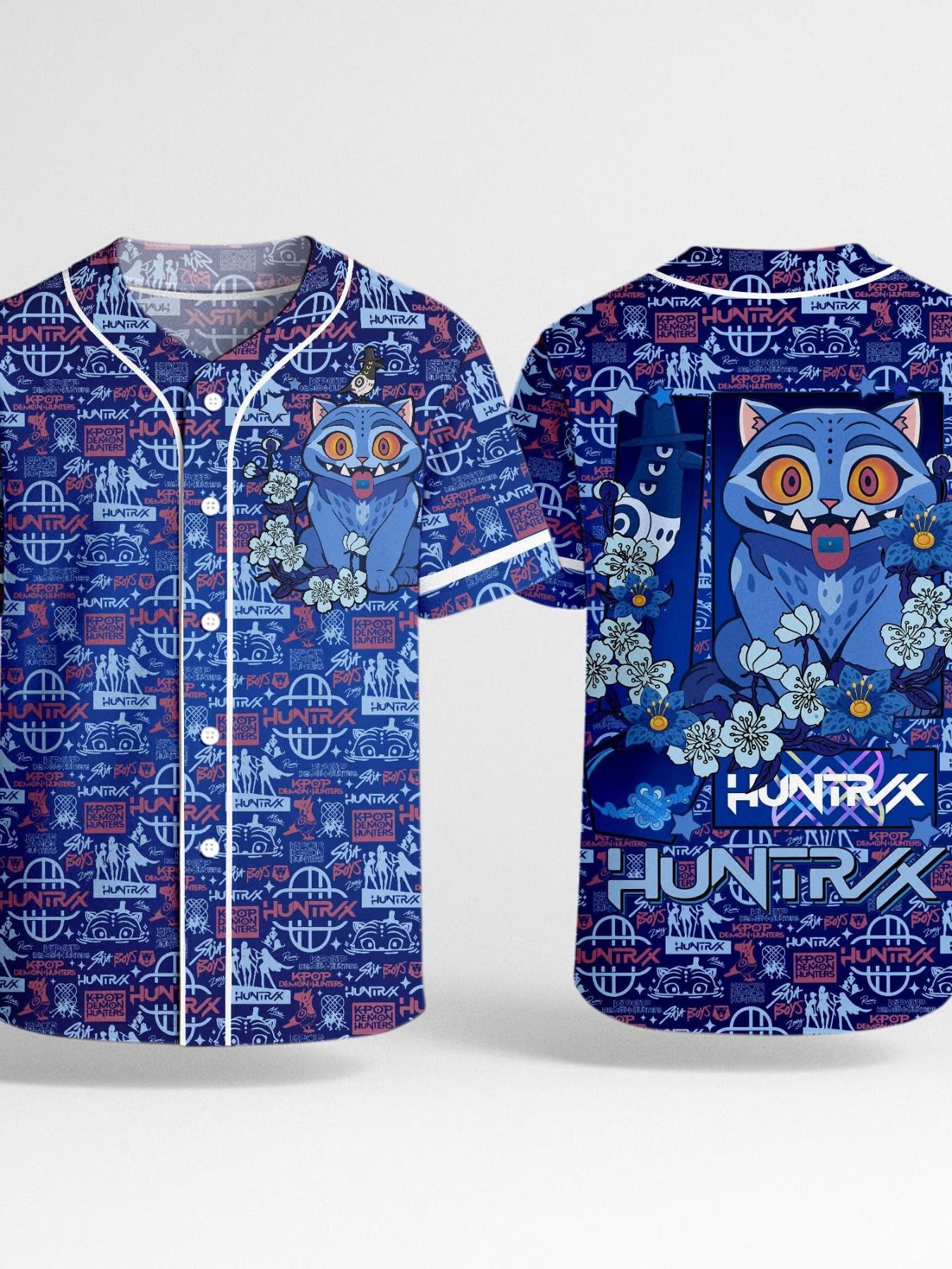 Men's Tiger Baseball Shirt, Sporty Long Sleeve Anime Top, Streetwear Gift Tee, Breathable Polyester Fabric, Comfortable and Durable