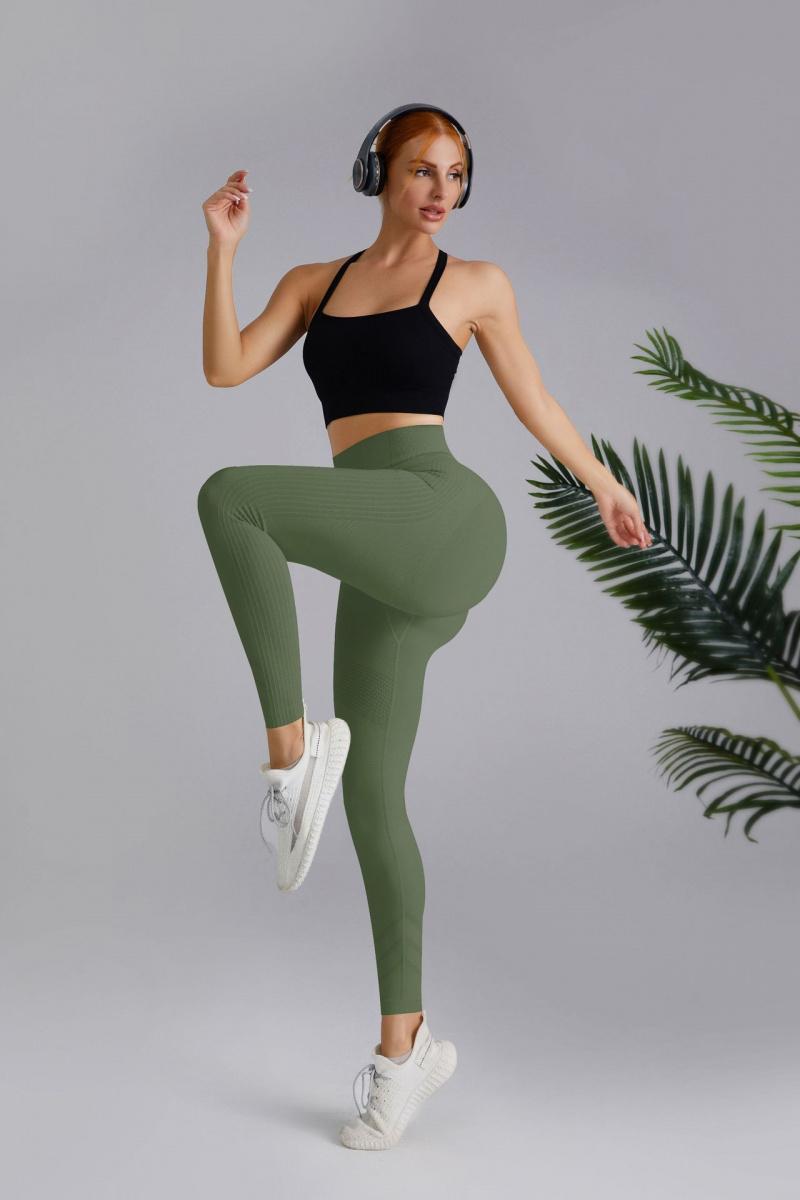 Women's High Waist Tummy Control & Butt Lifting Yoga Pants, Quick-Dry Breathable Compression Sports Leggings for Running & Fitness