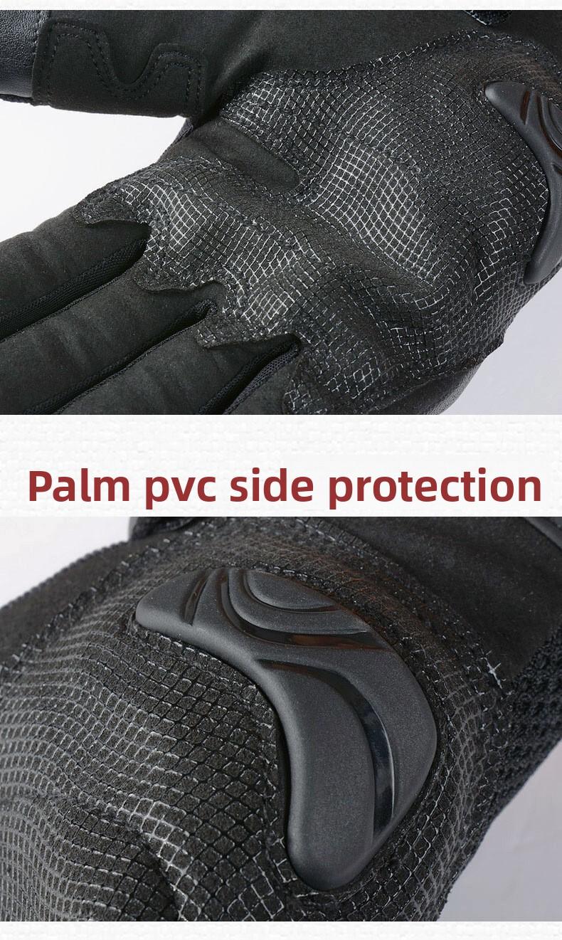 All Season Shock Absorbing Climbing Gloves Carbon Fiber Full Finger Winter Ski Cycling Mountain Bike Wrist Support Outdoor Wear Resistant Anti Slip Breathable Lightweight Flexible Protective Gear Hiking Riding Snow Sports Comfort Durable for Men Women