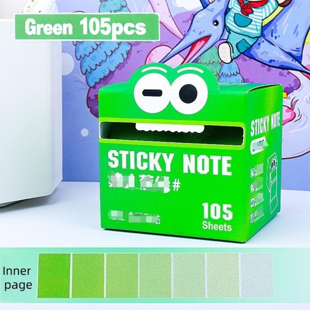 105pcs Rainbow Dopamine color matching pearlescent waterproof post-it notes, pull-out design and easy to use self-adhesive post-it, which is the first choice for colorful and interesting stationery gifts in families, schools and offices.