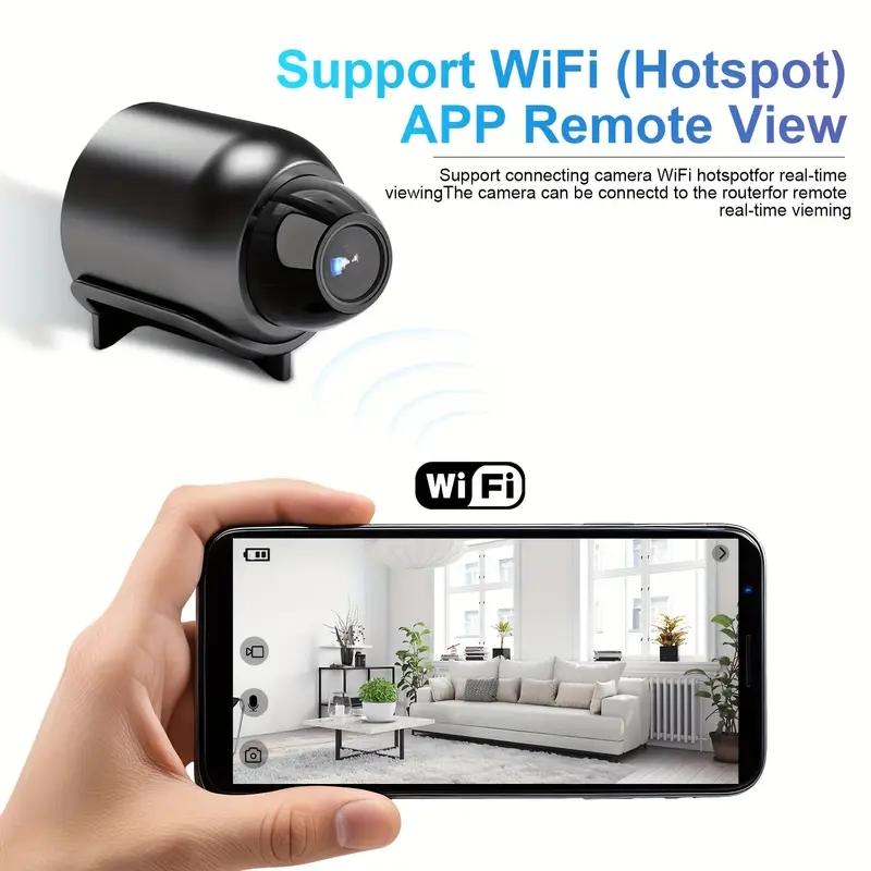 Compact Wireless Hidden Smart Camera, Video Recording, Motion Detection, APP Control, WiFi Security, USB Powered, Outdoor & Indoor Use