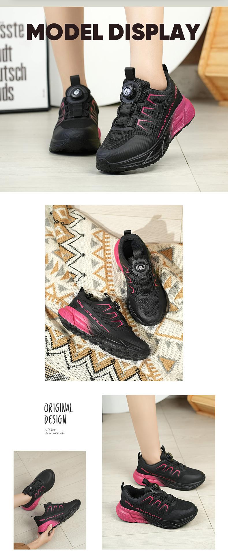 Women's steel-toe sports non-slip work shoes, made of breathable mesh material, with a rotary knob lace system, featuring anti-smashing, anti-piercing, shock-absorbing and wear-resistant properties. Footwear, Closed Girl Safety Boots Cover nurse