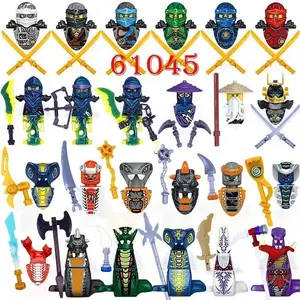 2026 new Mini Ninja Motorcycle Action Figures Building Blocks Skeleton Soldiers Snakes Warrior Samurai Anime Movie Dolls Bricks Kids Toys