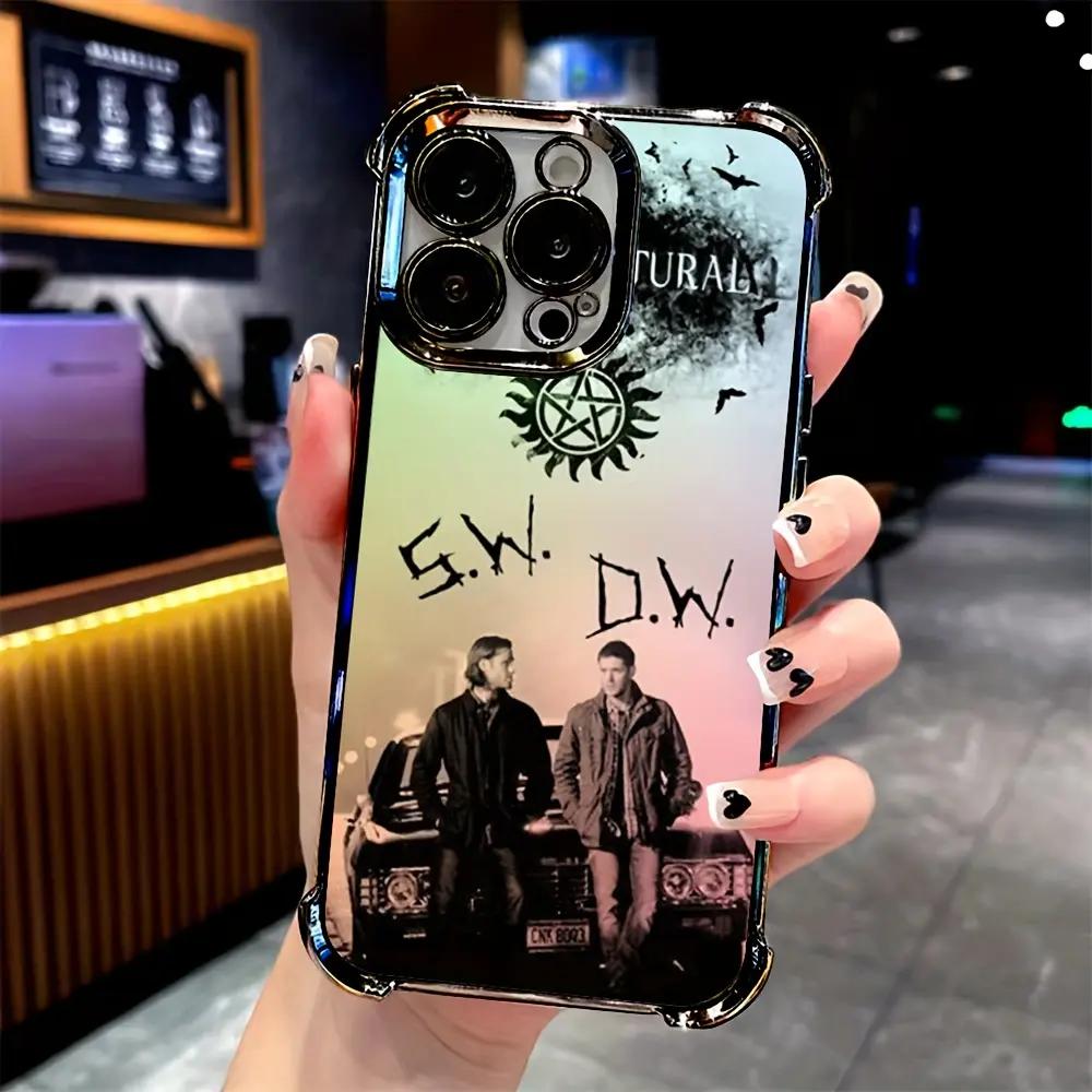 Supernatural SPN Dean And Sam Phone Case Silicone Soft For iPhone iPhone 17 16 15 14 13 12 11 Mini Pro Max Air X XR XSMAX & Samsung Galaxy S26 S25 S24 S23 S22 S21 FE Ultra Plus EDGE Anti Fall Transparent Soft Back Cover
