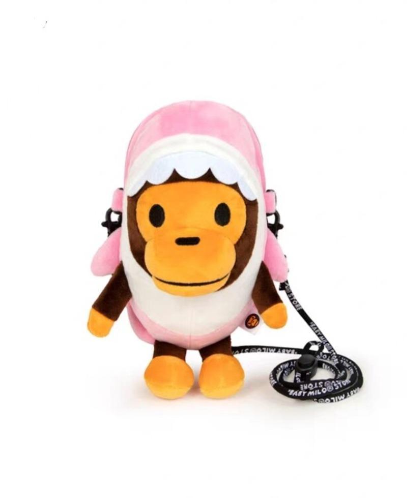 Plush Japanese Love Model Stuffed Baby Monkey Messenger Bag - Playful, No-Frills Trendy Mobile Phone Bag for Kids (Toys & Hobbies, Dolls & Stuffed Toys)