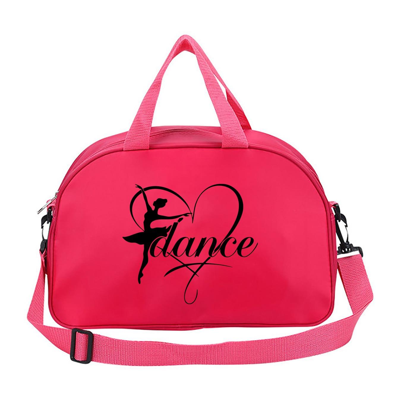 Dance Heart Ballet Dance Bag, Handheld Crossbody Dual Use, Waterproof Sports Bag, Dedicated Dance Class Storage, All Seasons