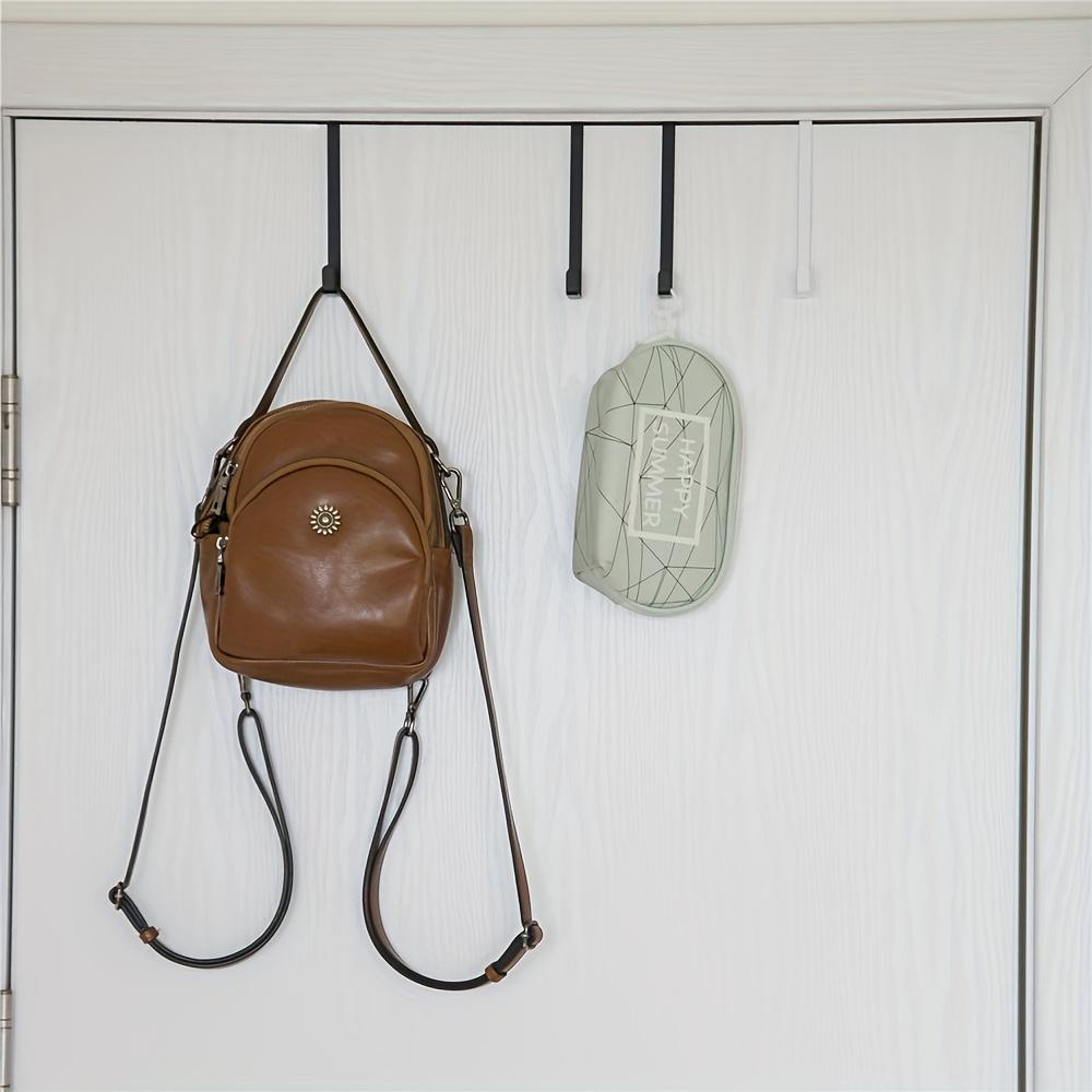 2pcs Door Hooks, Portable Multi-Functional Backpacks Hooks Without Drilling, Door Hanging Organizer, Suitable for Doors/Cabinets/Closets - Ideal for Hanging Headphones, Umbrellas, Bags, Keys, Snack Pouches, Clothes, and More