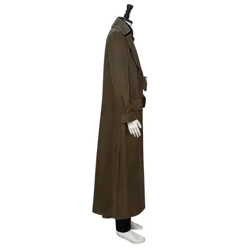 Harry Potter Alastor Moody Mad-Eye Cosplay Brow Trench Coat Black Vest Pant Halloween Fancy Role Play Suit Set Cosplay Costume