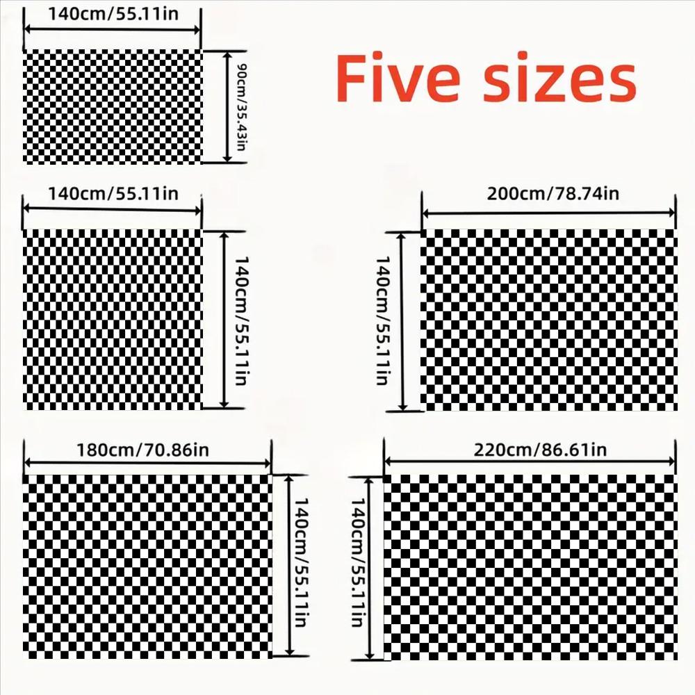 Mosaic Pattern Tablecloth Set, Fabric, Suitable for Dining Tables, Tea Tables, TV Cabinets, Picnics, Picnic Table Cover