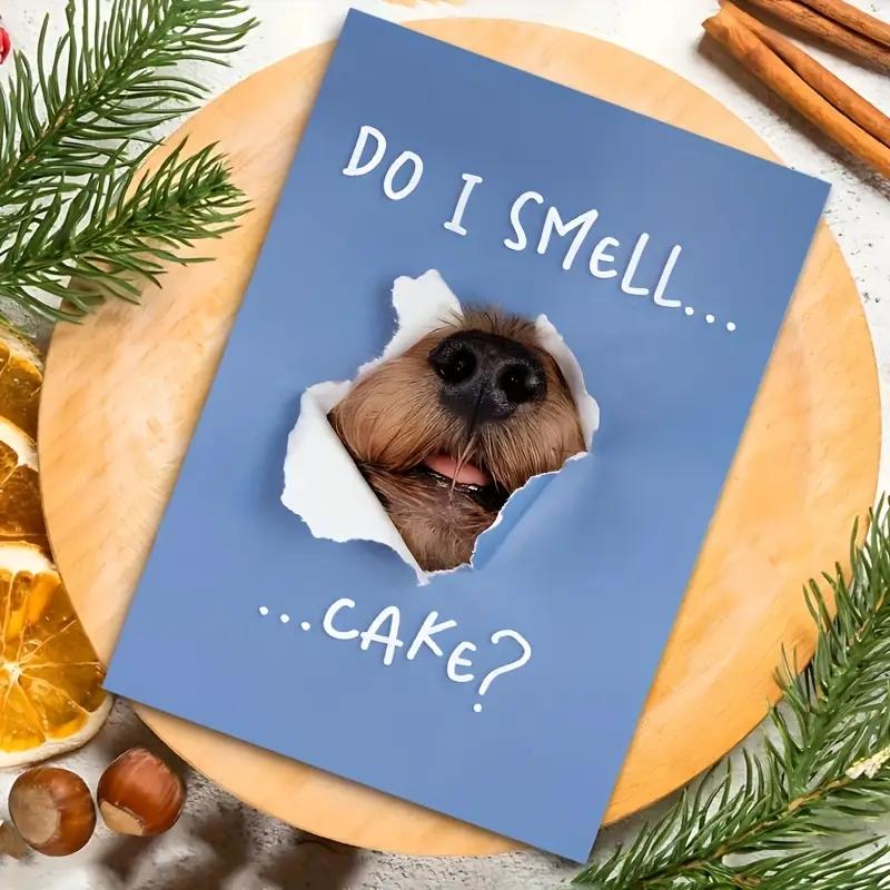 Funny Joke Birthday Card with Envelope, Perfect for Pet Owners, Dog and Cat Lovers, Friends, Parents, Sons and Daughters, Tearable Greeting Cards