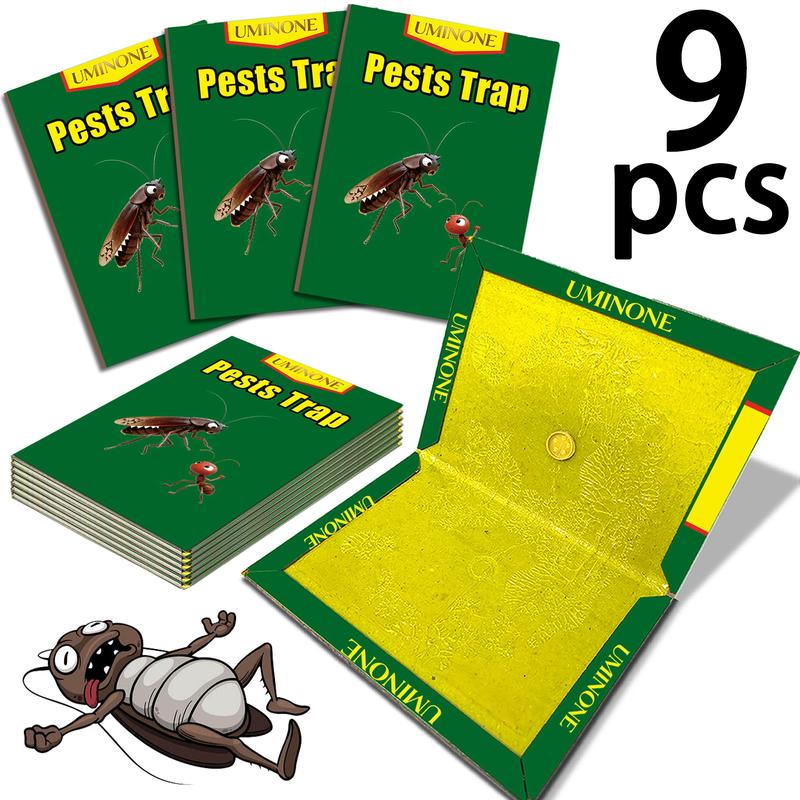 Large Pest Control Traps, Strong Adhesive Mouse Boards, Indoor Outdoor Kitchen Garden Use, Safe Non-Toxic, No Power Needed, No Bait Included