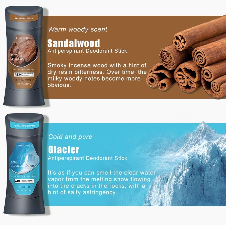 Stop Sweat & Odor for 48 Hours! 4-Pack Deodorant Set (Ocean, Sandalwood & More)