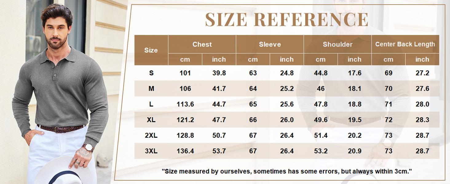 COOFANDY Mens Wool Knit Polo Shirts Casual Long Sleeve Classic Polo Shirts Button Down Golf Shirts Fathersdaygift Soft COOFANDY Mens Wool Knit Polo Shirts Casual Long Sleeve Classic Polo Shirts Button Down Golf Shirts Fathersdaygift Soft