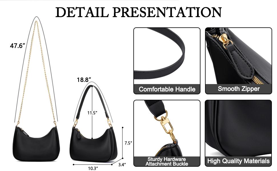 KKXIU Shoulder Bag for Women Cute Hobo Purses and PU Handbags Retro Clutch Underarm Purse KKXIU Shoulder Bag for Women Cute Hobo Purses and PU Handbags Retro Clutch Underarm Purse