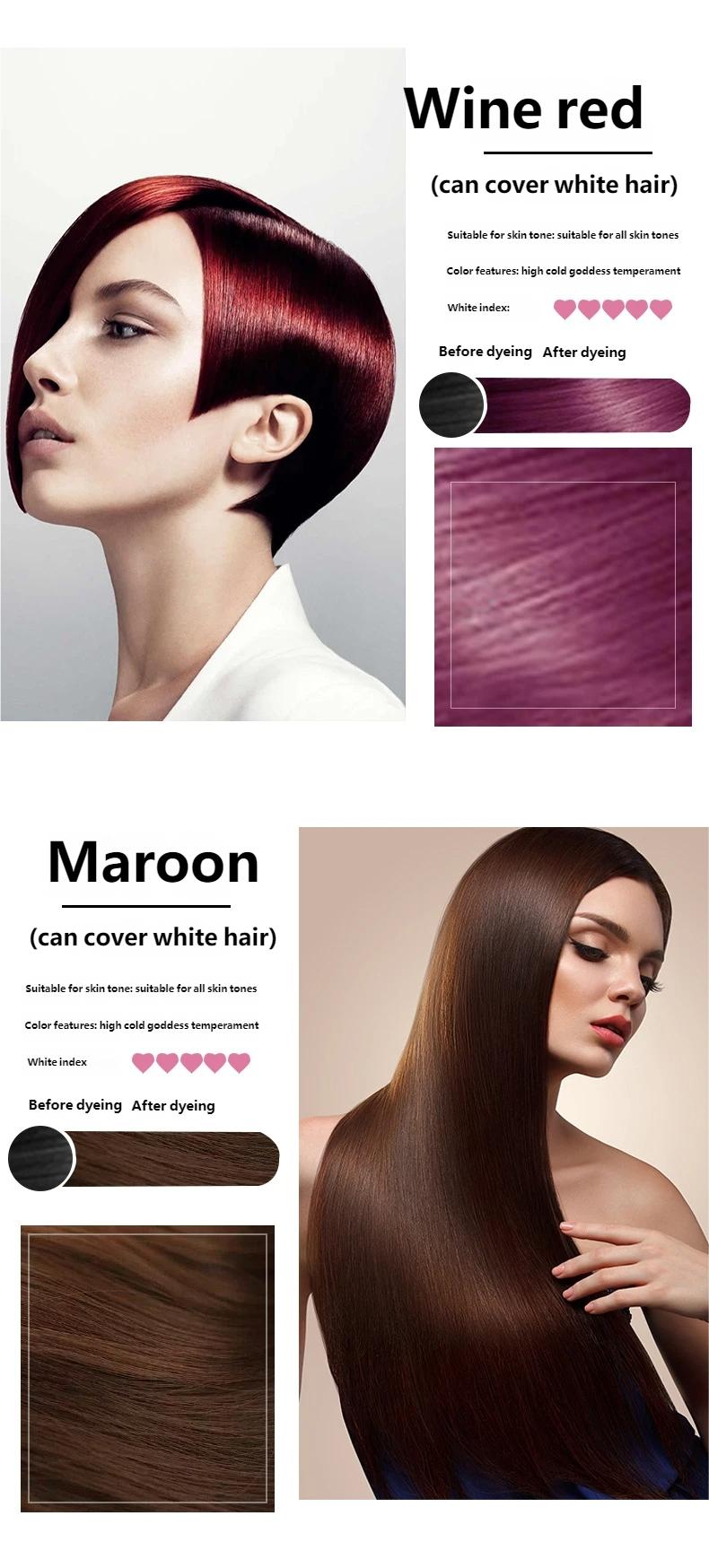 At-Home Hair Dye 500ML, Gentle Formula, Non-Sticky, Covers Hair, Unisex, Large Capacity, Recyclable, No Alcohol or Aerosol