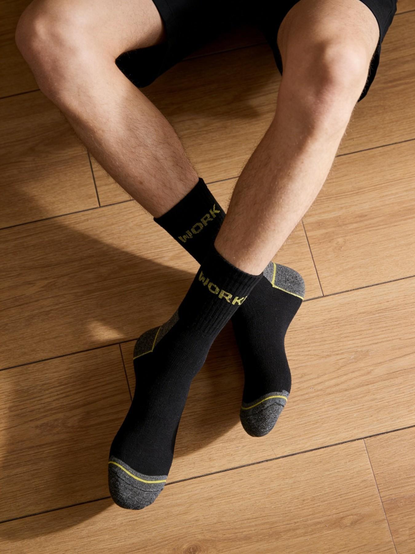 20 Pairs Value Pack Men's Youth Big Size Crew Socks , Work Letter Color Block Moisture Wicking Breathable Basketball Casual Socks