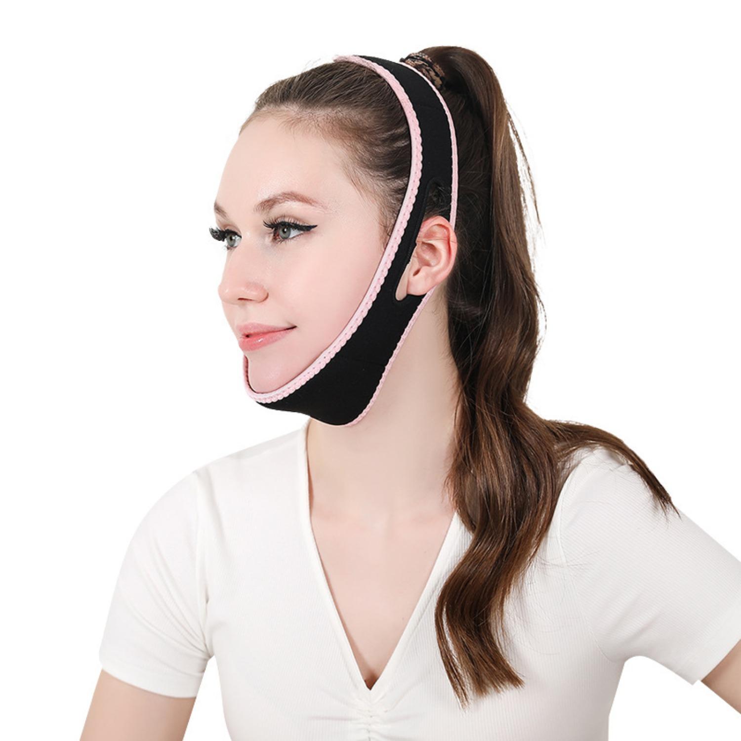 HomeDailyEss Snoring neck brace, anti-snoring chin strap, snoring breathing aid, comfortable and fixed sleep stop-snoring chin strap, male and female non-snoring sleep solution