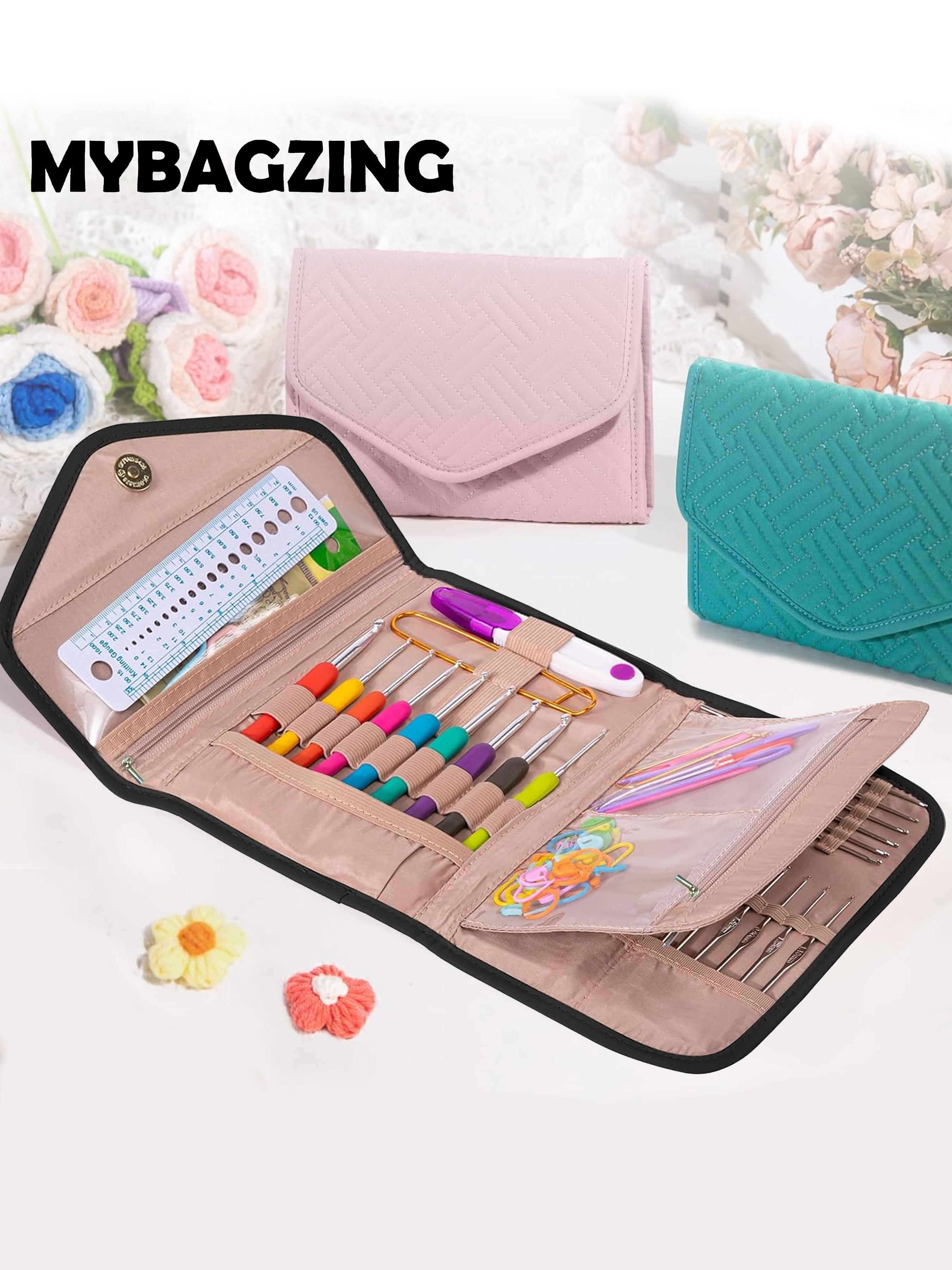 Crochet Hook Case - Foldable Organizer - Knitting & Crochet Supplies Holder