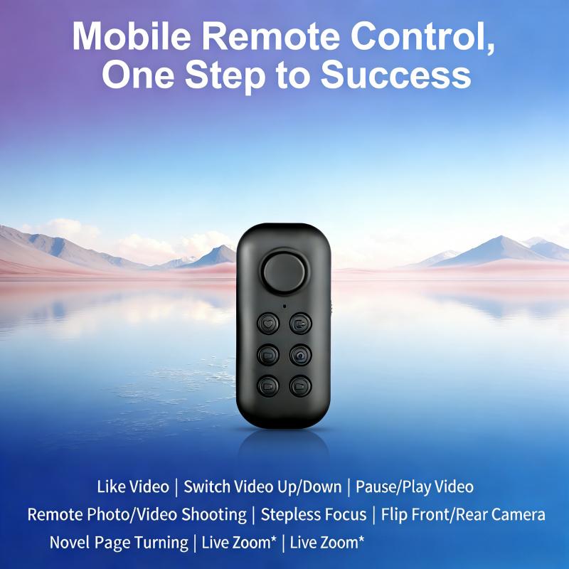 Unlock a whole new shooting experience! This mobile phone remote control supports long-range operation up to 15 meters, handling everything from taking photos and recording videos to adjusting zoom and liking videos. With its multi-functional capabilities