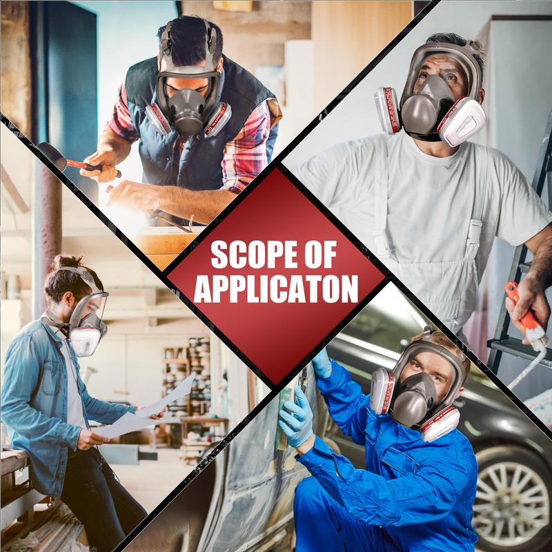Professional 6800 Respirator Mask – Eccosafe Dual Filter Design for Safe Breathing