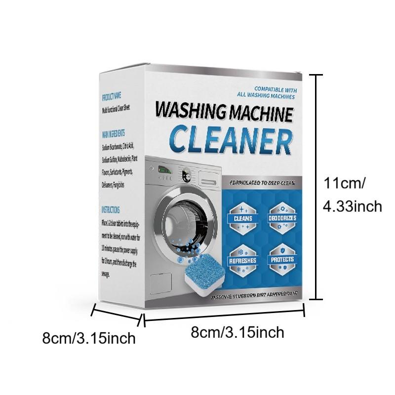 Washing Machine Cleaning Tablets, Home Roller Drum Cleaner, Removes Stains and Limescale, Coffee Maker Cleaner, Disposal Cleaner - Deep Cleaning Tablets For HE Front Loader & Top Load Washer