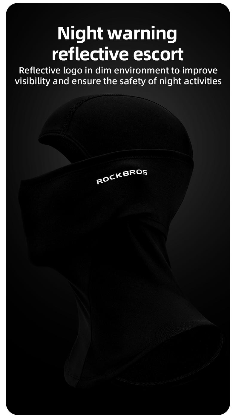 ROCKBROS Balaclava Ski Mask for Men Cold Weather Scarf Windproof Thermal Winter Neck Warmer Hood for Cycling Hiking