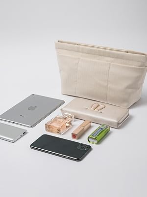 Tote Purse Insert Handbag Organizer Shaper Handbag Liner Bag Bag Divider Organizer Insert (L-With Zipper)