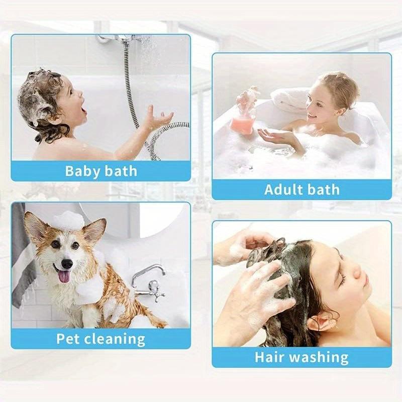 1 PC Sink Faucet Hose Sprayer Attachment, Handheld Shower Faucet Diverter, Water Outlet Mode and a Water Stop Function Hose Shower Set for Kitchen Faucet, Bathroom, Laundry Room, Pet Bathing