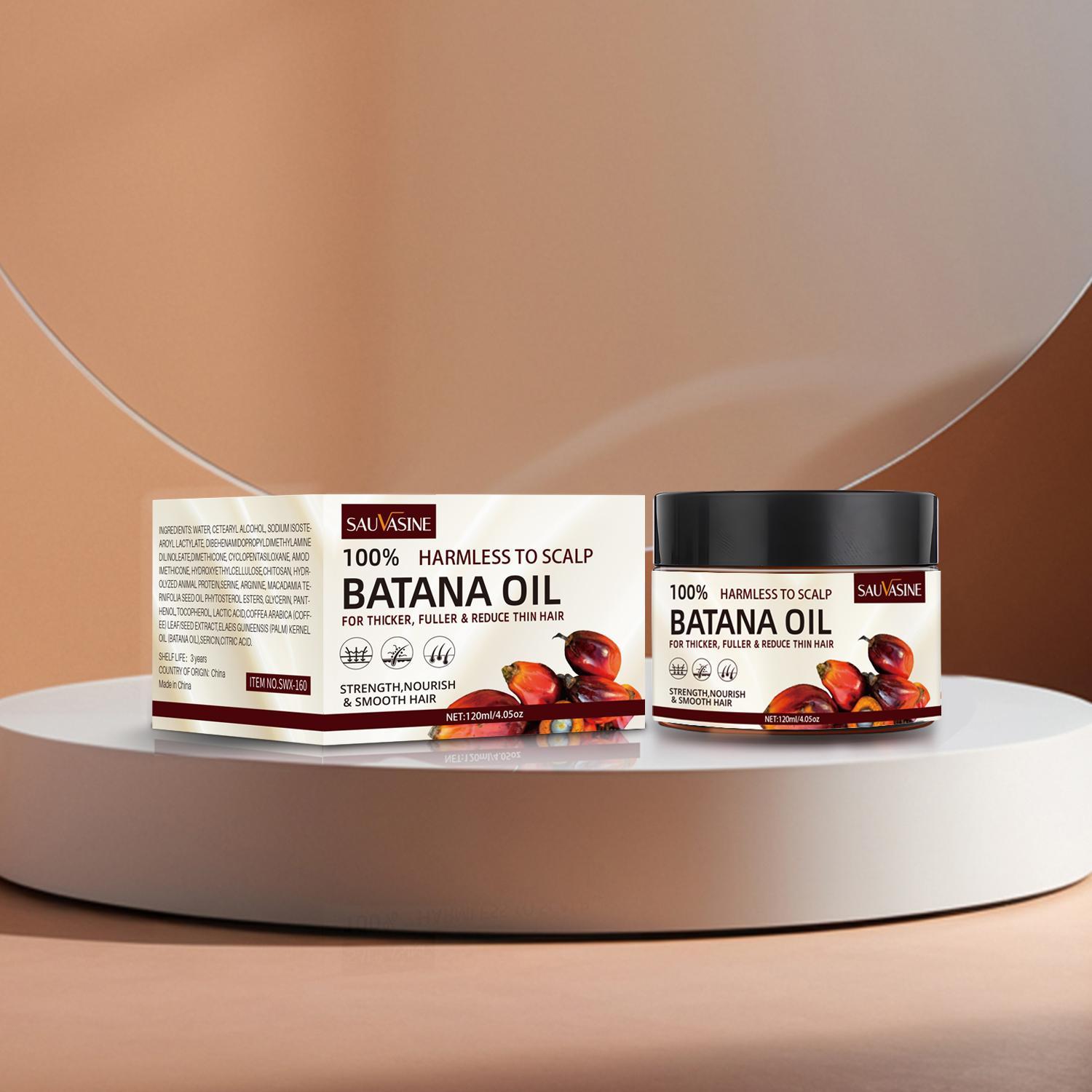 Raw Batana Oil for Hair Growth - Organic Unrefined Batana Oil for Nourishing and Supporting Healthy Hair and Scalp Haircare Solution Haircare Biotin Smooth