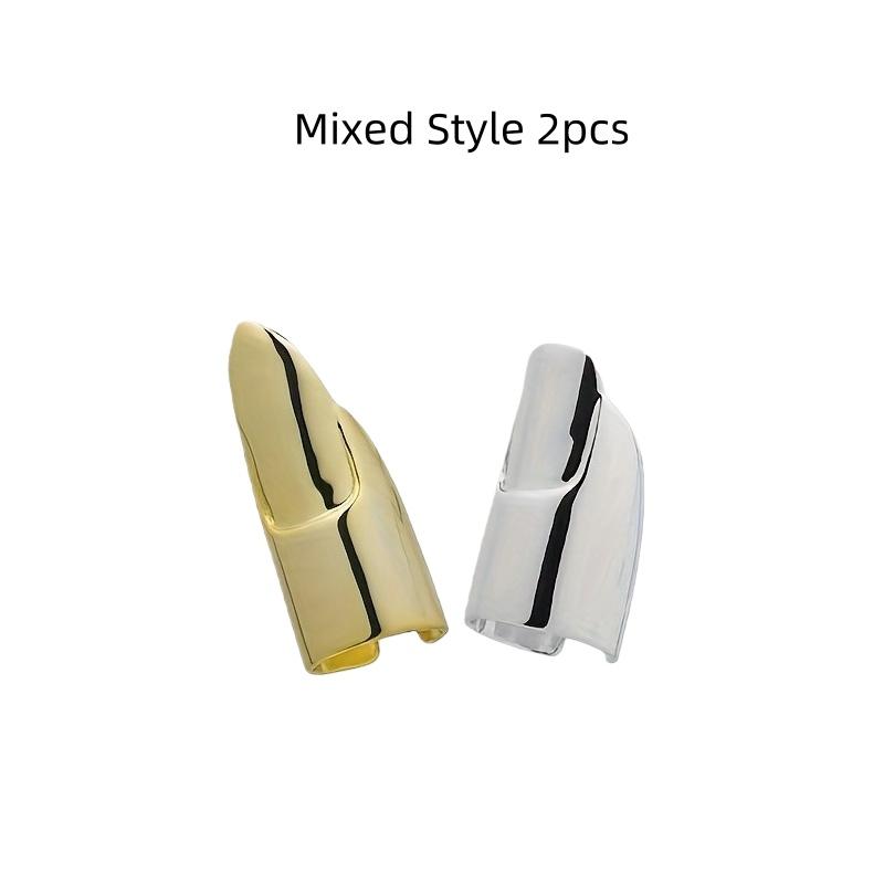 1/2pcs Nail Guard Adjustable Finger Protector, Durable Nail Protection for Organic and Artificial Nails, Typing and Nail Art Finger Shield, Salon Nail Care Tool