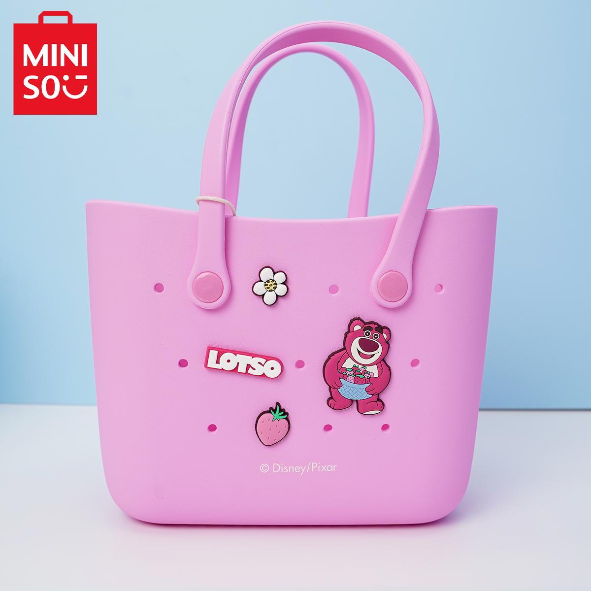 MINISO x Disney Medium Size Women Handbag - EVA Material Cute Design Durable Totebag Gift Halloween Basket Camping Strawberry Bear lotso Marie Cat Stitch Lucifer MINISO x Disney Medium Size Women Handbag - EVA Material Cute Design Durable Totebag Gift Halloween Basket Camping Strawberry Bear lotso Marie Cat Stitch Lucifer