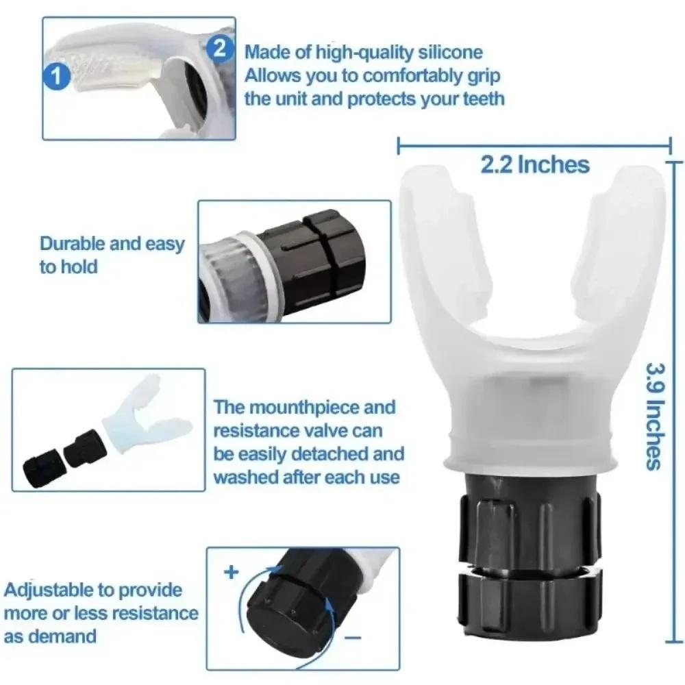 Portable Lung Breathing Exercise Device, Adjustable Resistance Endurance Trainer, Portable Breath Fitness Equipment, Home Workout Equipment, Home Training Equipment