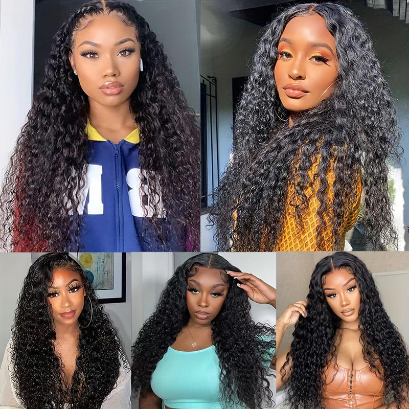 Bling Hair 13x4 Lace Frontal Wig  Lace Real Hair Wigs For Black Women 28 30 Inch Deep Wave Lace Front Wig Brazilian Hair Wig
