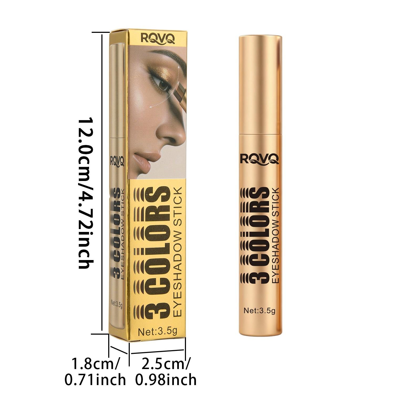 Three Color Eyeshadow Stick, Matte and Shimmer Finish, Waterproof, Easy Application, Perfect for All Makeup Styles, Ideal Valentine's Gift