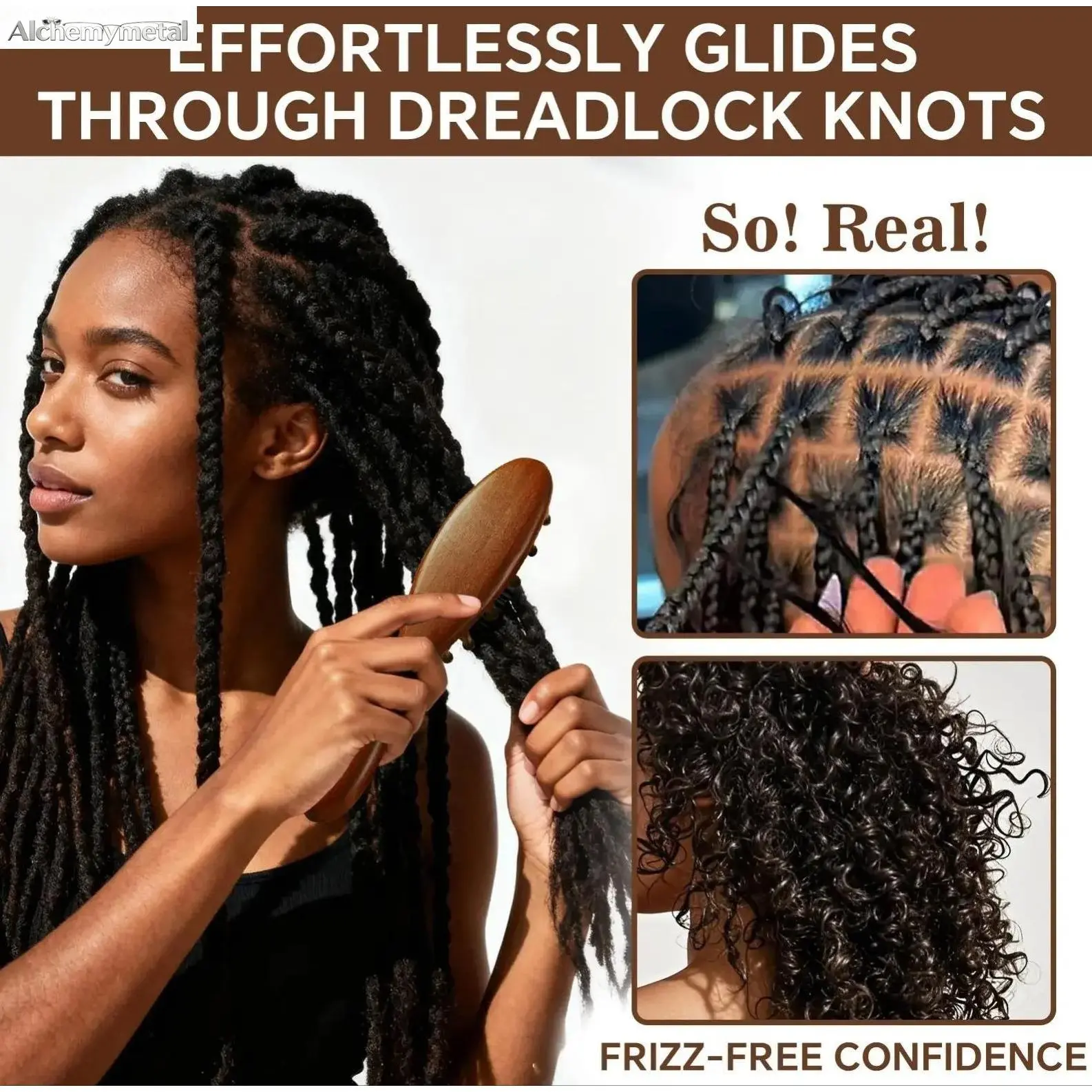 Natural Wooden Loc Comb - Anti Tangle Brush for Microlocs & Sisterlocs, Scalp Massage Relaxation, Hair Product Grooming Tool game room tabletop clean fun party wireless mic leg dorm Luxurious Folding Artificial Christmas Tree study handheld fall