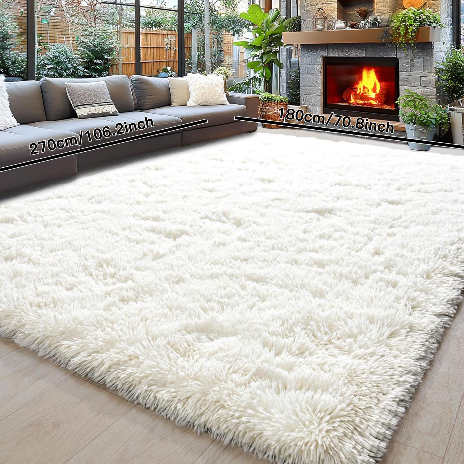 Luxury Extra Large Plush Rug, Soft Modern Mat, Non-Slip Backing, Indoor Carpet for Living Room, Bedroom, Office
